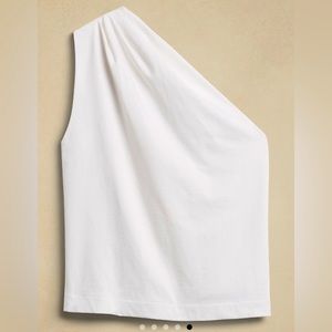 SZ L NWT One-shoulder heavy cotton tank. New in bag and never worn.